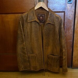 The Territory Ahead Cognac 100% Leather Jacket - Women’s Medium